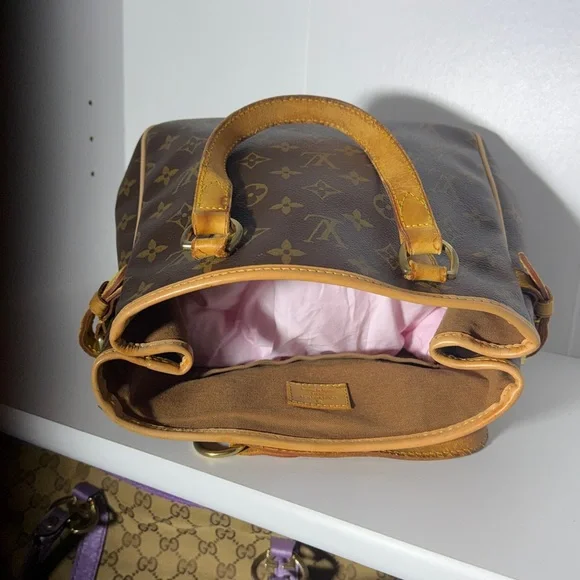 Louis Vuitton Monogram Batignolles PM Handbag Tote